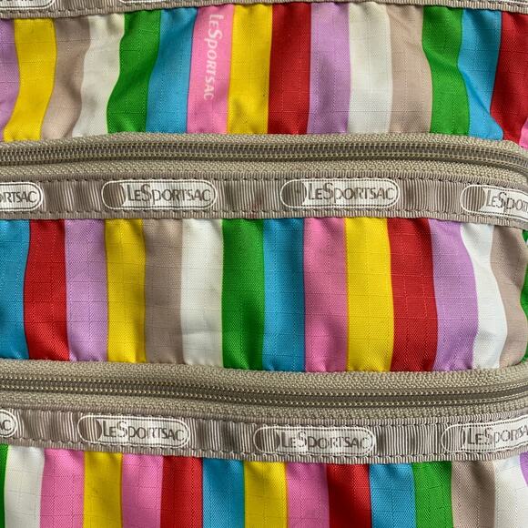 LeSportsac Zippered Crossbody Bag Multicolored Tiered - Picture 5 of 5